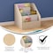 Flash Furniture Bright Beginnings Commercial Grade Modular Wooden Classroom 4 Tier Book Display Shelf, Natural MK-KE24305-GG - alternate 3